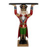 Clayre & Eef Kerstdecoratie Beeld Notenkraker 65*27*105 cm Rood, Groen Kunststof Decoratief Figuur Decoratieve