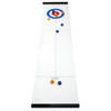 Kikkerland speelbord Curling 120 x 28 cm polypropyleen wit