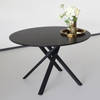 Eettafel rond Ronsi Antoinette zwart 150cm ronde tafel
