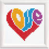 DIAMOND DOTZ Love Diamond Painting, 649 Dotz, 10x10 cm