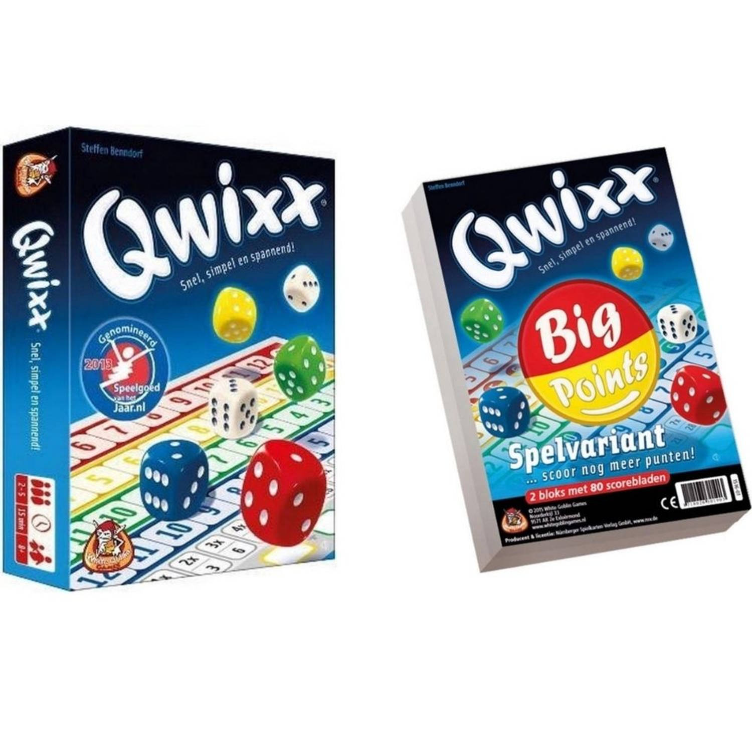 Spellenbundel - 2 stuks - Dobbelspel - Qwixx & Qwixx Big Points