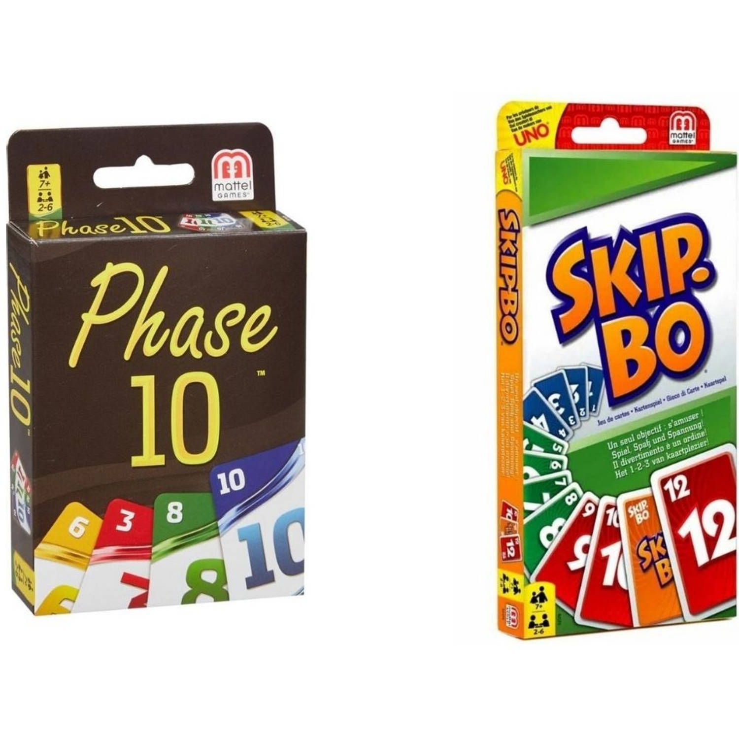 Spellenbundel - Kaartspel - 2 stuks - Phase 10 & Skip-Bo