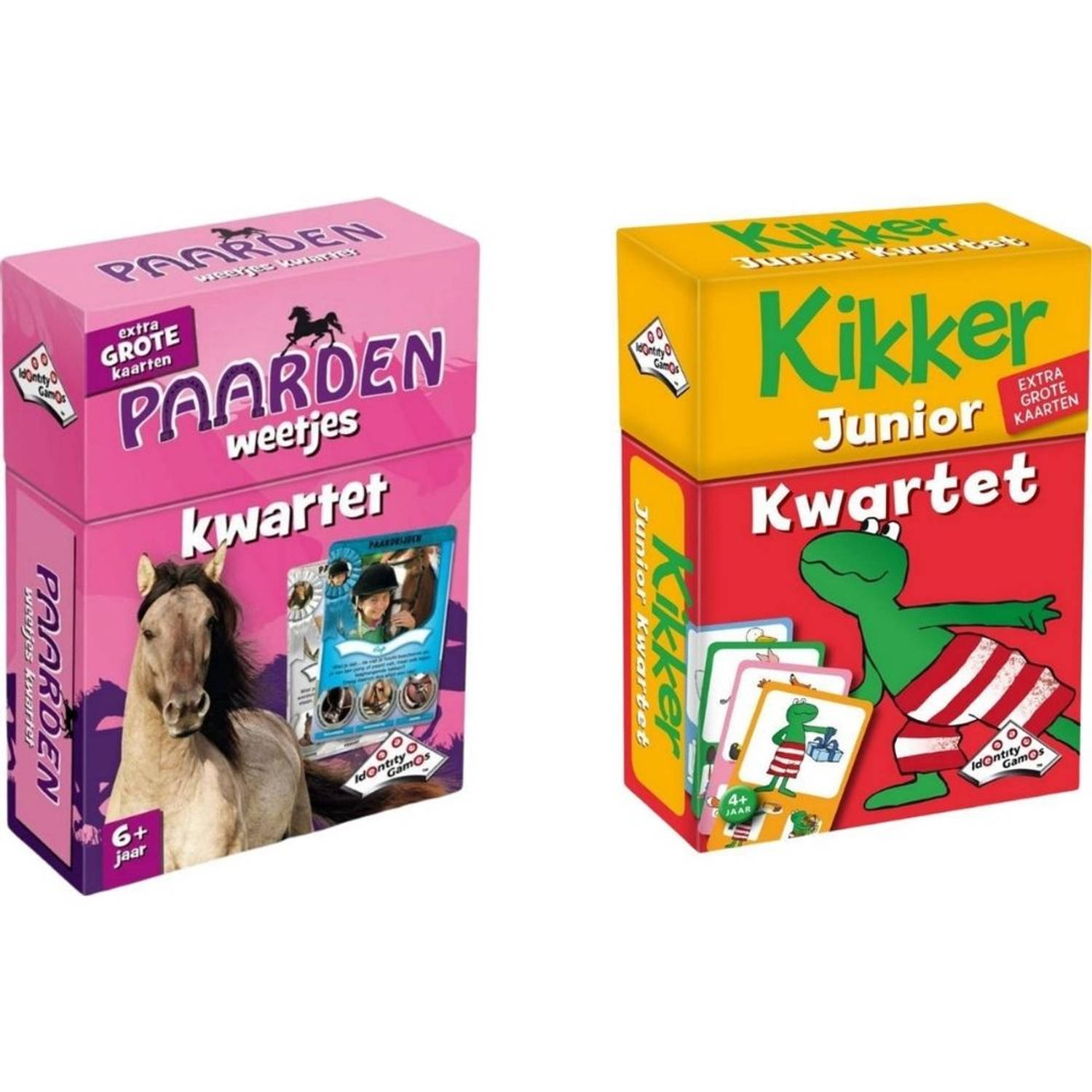 Spellenbundel - Kwartet - 2 stuks - Paarden Kwartet & Kikker Jr. Kwartet