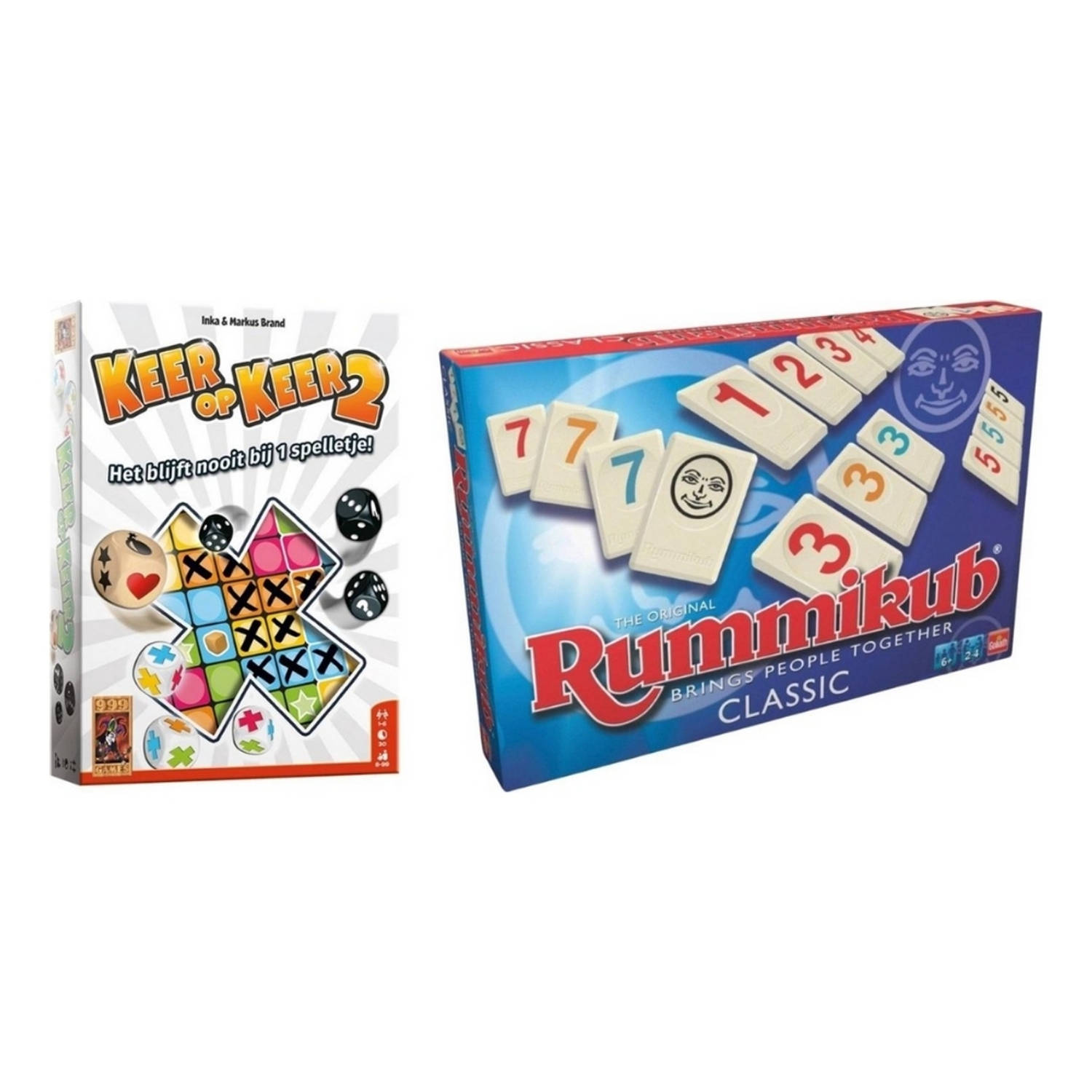 Spellenbundel - 2 Stuks - Keer op Keer 2 & Rummikub