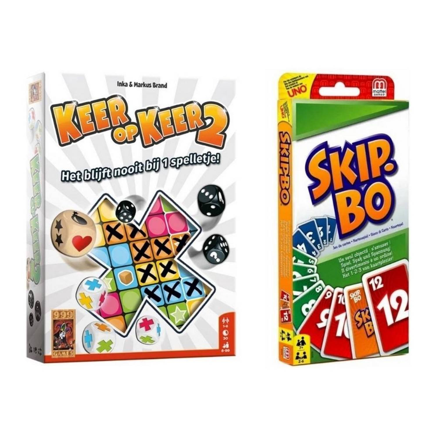 Spellenbundel - 2 Stuks - Keer op Keer 2 & Skip-Bo