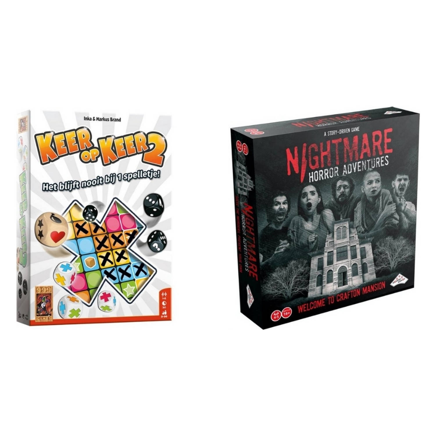 Spellenbundel - 2 Stuks - Keer op Keer 2 & Nightmare Horror Adventures