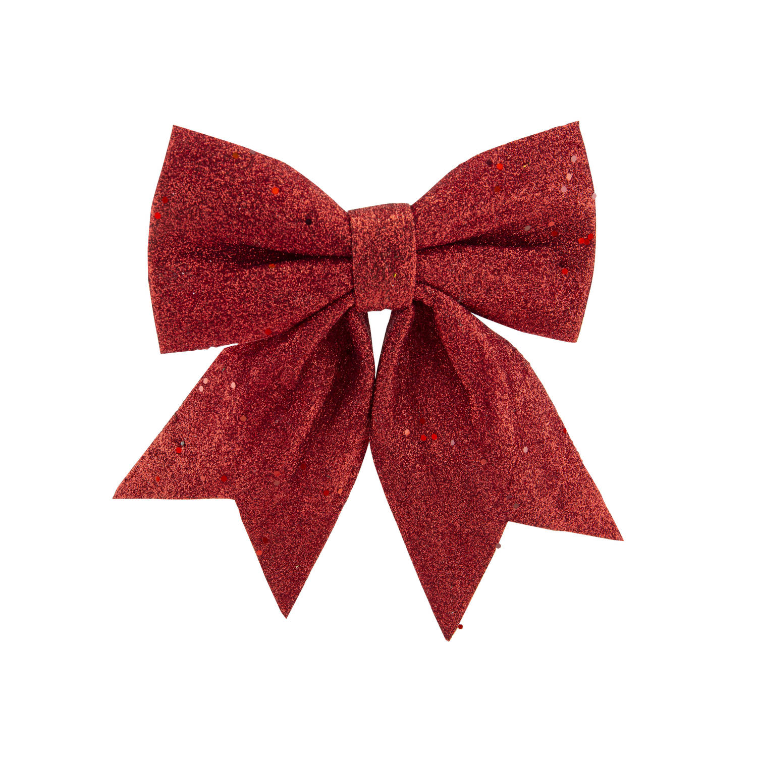 1x stuks decoratie strikken rood 30 x 35 cm - Kerstversiering / kerstdecoratie strikken