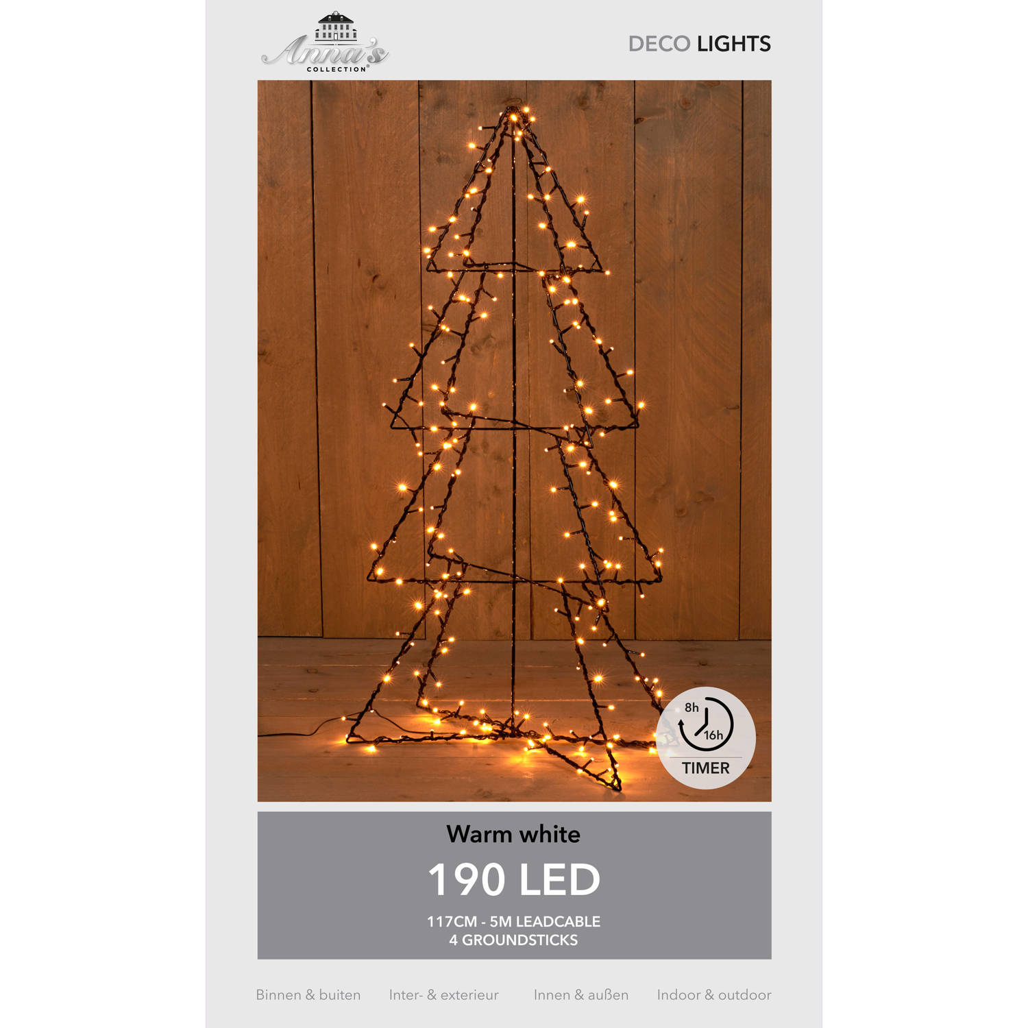 Acht speelgoed Positief Verlichte figuren zwarte 3D lichtboom/metalen boom/kerstboom met 190 led  lichtjes 117 cm - kerstverlichting figuur | Blokker
