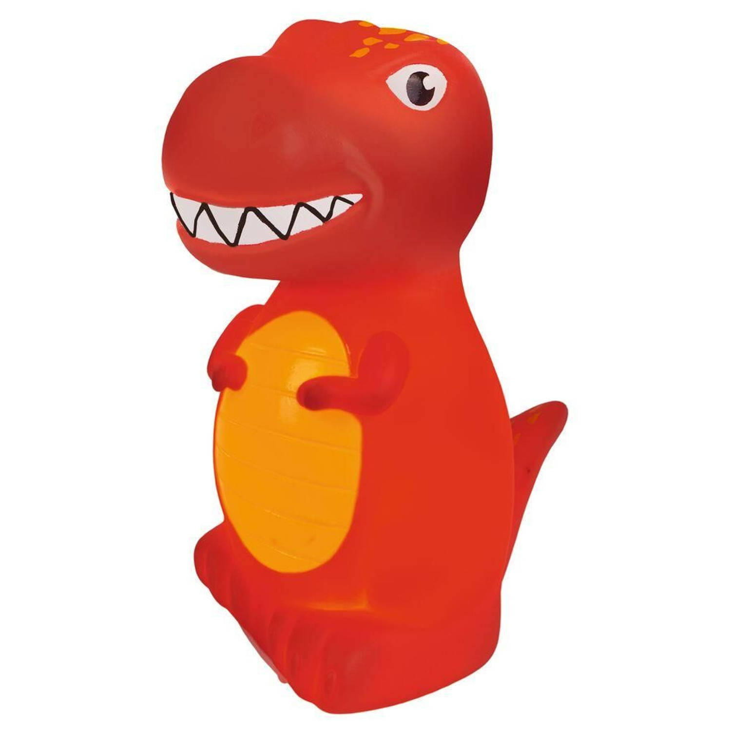 Moses nachtlamp T-Rex junior 13,5 x 16,5 cm rood/oranje