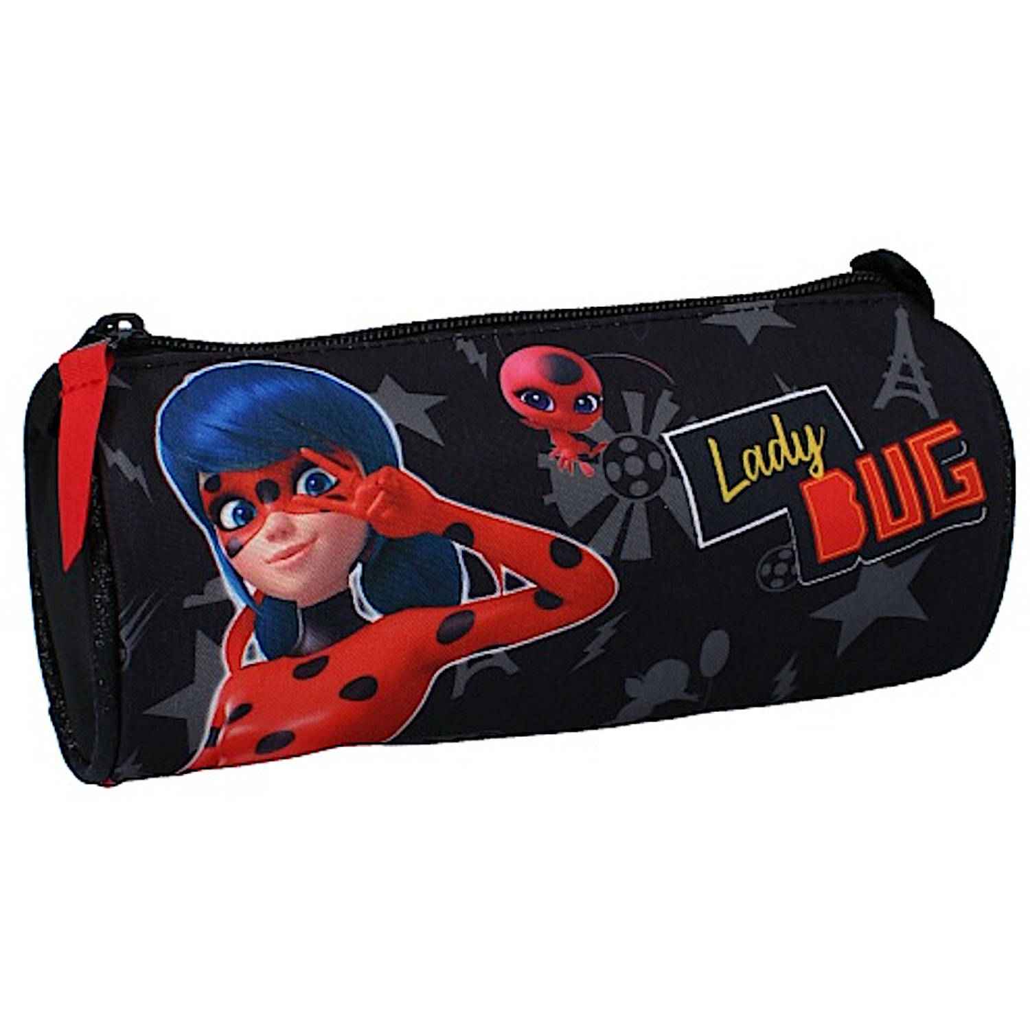 Disney Etui Miraculous Super Heroez 20 X 9 Cm Polyester Zwart