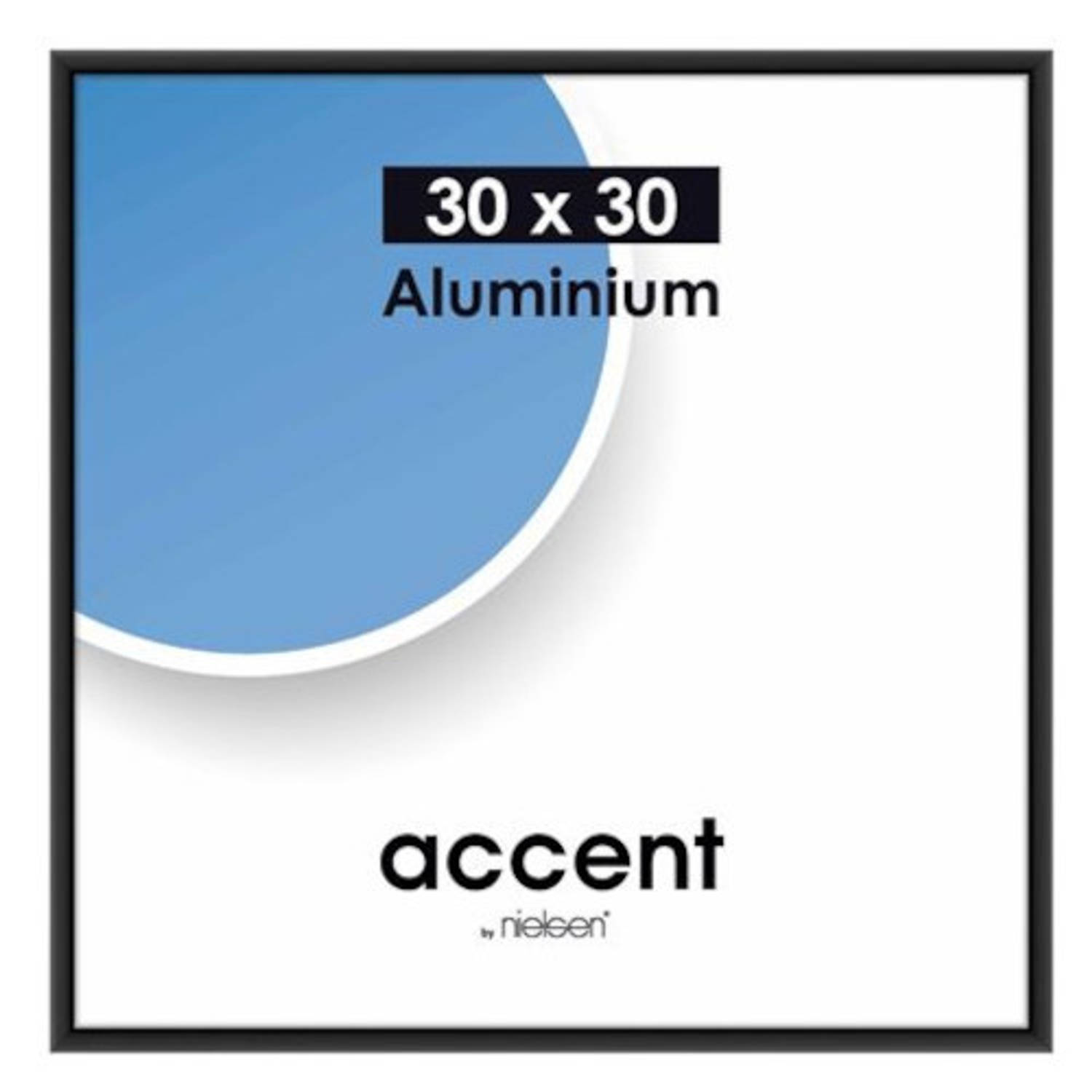 Nielsen Accent 30x30 aluminium zwart 54126