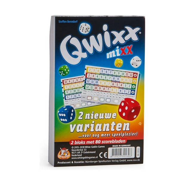 Spellenbundel - 2 stuks - Dobbelspel - Qwixx Mixx & 2 extra scoreblocks