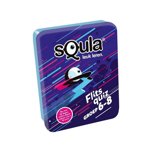 Spellenbundel - Squla - 2 stuks - Flitsquiz Groep 4 t/m 8 - Kaartspel
