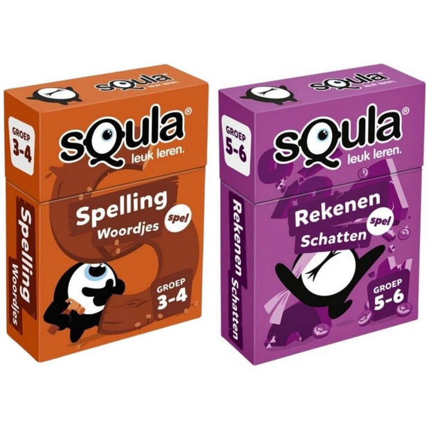 Spellenbundel - Squla - 2 stuks - Groep 3 t/m 6 - Spelling & Rekenen