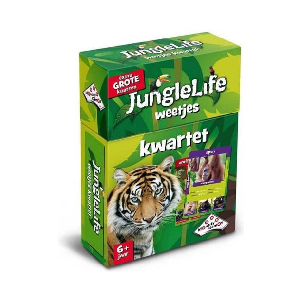 Spellenbundel - Kwartet - 3 stuks - Wildlife Kwartet & Junglelife Kwartet & Paarden Kwartet