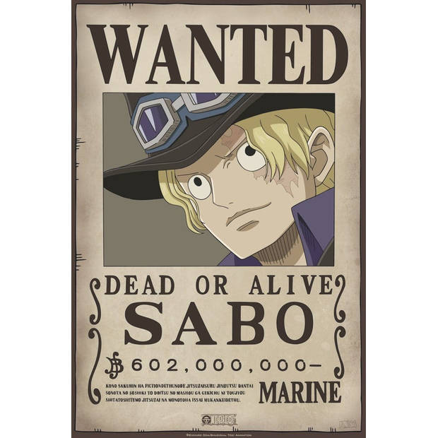 ABYstyle One Piece Wanted Sabo Poster 35x52cm