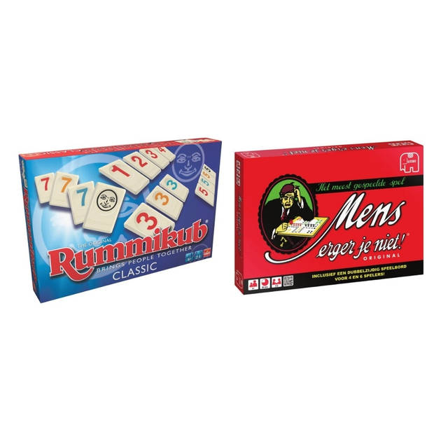 Spellenbundel - 2 Stuks - Rummikub & Mens Erger Je Niet