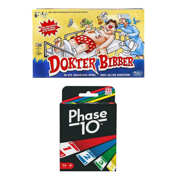 Spellenbundel - 2 Stuks - Dokter Bibber & Phase 10