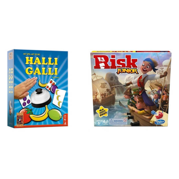 Spellenbundel - 2 Stuks - Halli Galli & Risk Junior