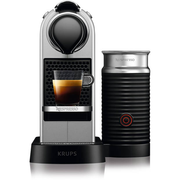Nespresso Krups koffieapparaat CitiZ & Milk XN761B (Zilver)