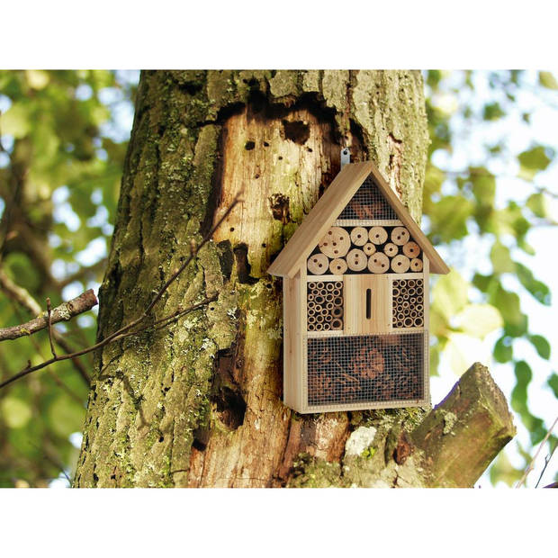 Vlinderhuis/bijenhuis/wespenhotel voor insecten 48 cm - Insectenhotel