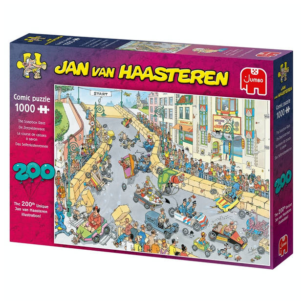 Jumbo puzzel Jan van Haasteren De Zeepkistenrace - 1000 stukjes