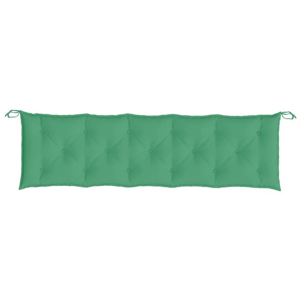 vidaXL Tuinbankkussens 2 st 180x50x7 cm oxford stof groen