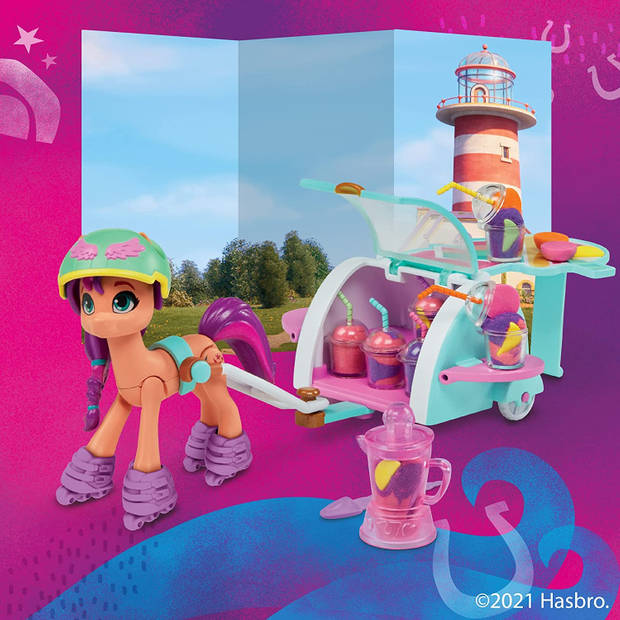 My Little Pony speelset Smoothie Shop Sunny Starscout 30-delig