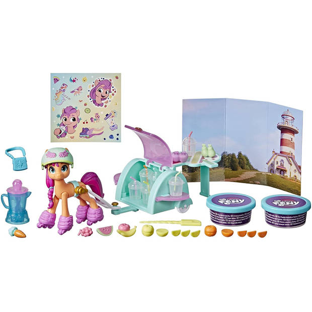 My Little Pony speelset Smoothie Shop Sunny Starscout 30-delig