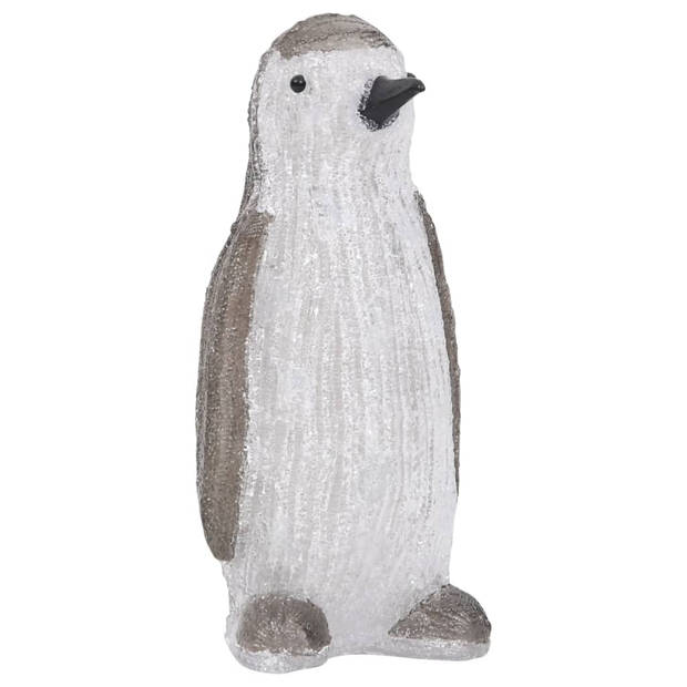 vidaXL Kerstfiguur pinguïn LED binnen en buiten 30 cm acryl