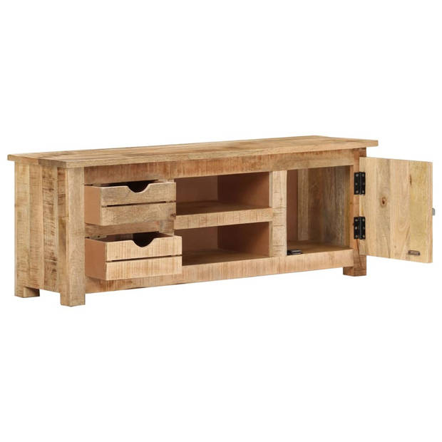 vidaXL Tv-meubel 110x30x40 cm ruw mangohout