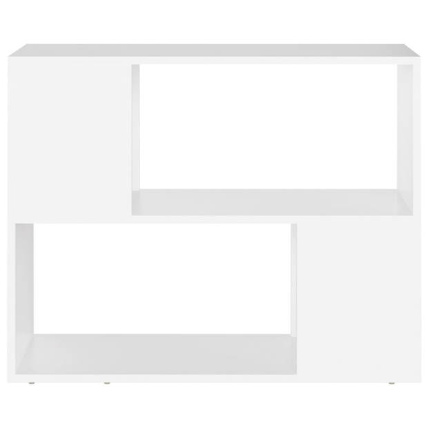 vidaXL Tv-meubel 80x24x63 cm bewerkt hout wit