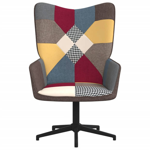 vidaXL Relaxstoel patchwork stof