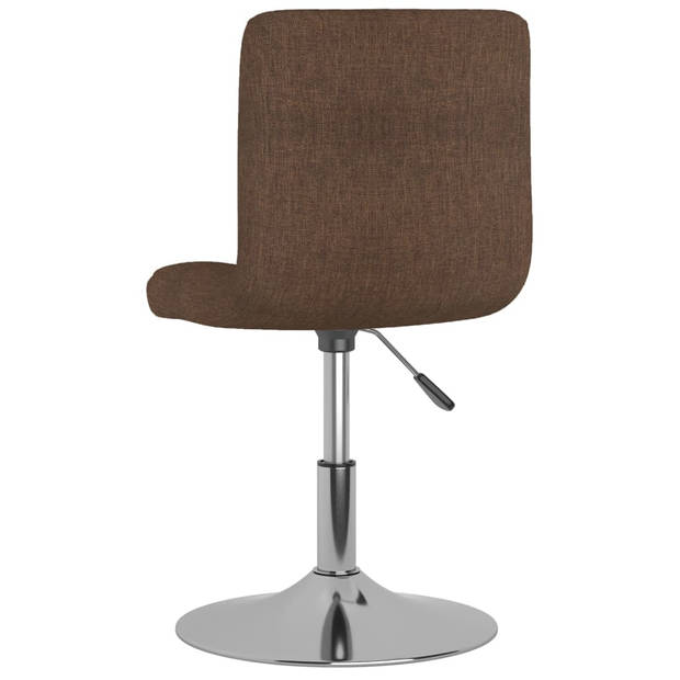 The Living Store Eetkamerstoelen - Bruin - 40 x 43 x (71-85.5) cm - Draaibaar