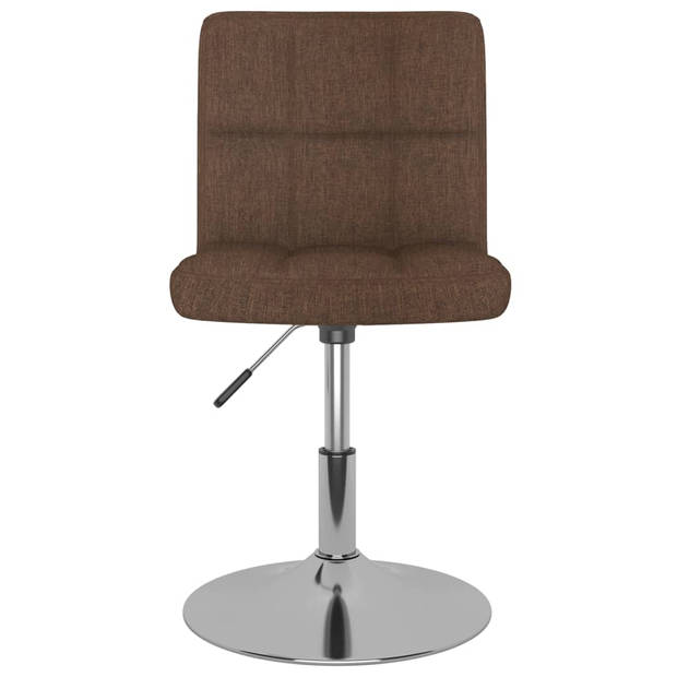 The Living Store Eetkamerstoelen - Bruin - 40 x 43 x (71-85.5) cm - Draaibaar