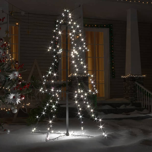 vidaXL Kegelkerstboom 160 LED's binnen en buiten 78x120 cm