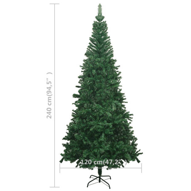 VidaXL Kunstkerstboom Met LED's L 240 Cm Groen | Blokker