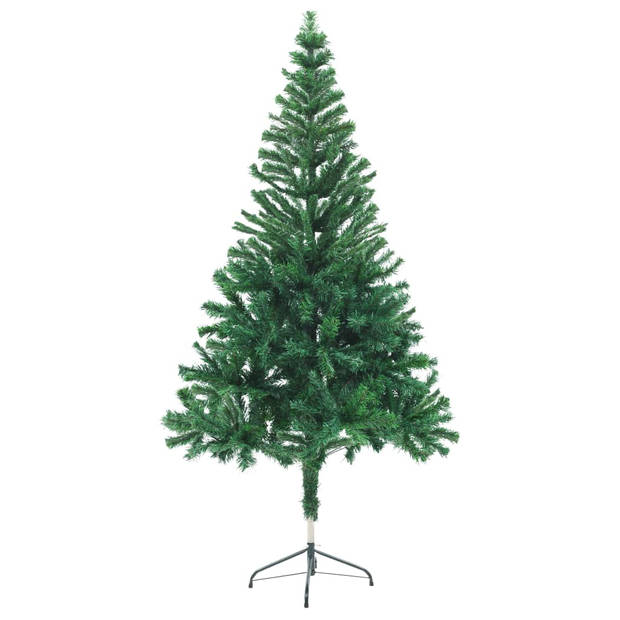 vidaXL Kunstkerstboom met verlichting en kerstballen 380 takken 150 cm