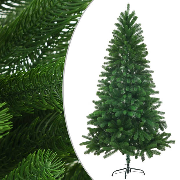 vidaXL Kunstkerstboom met verlichting en kerstballen 150 cm groen