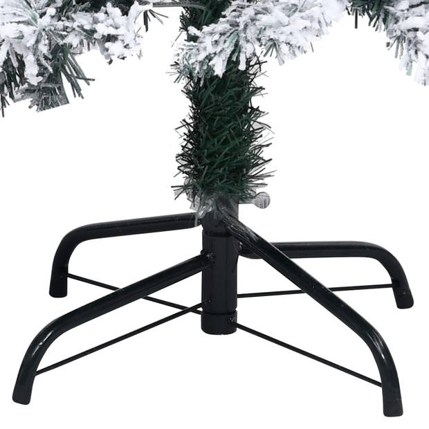 The Living Store Kunstkerstboom - PVC - 150 cm - Met witte sneeuw - 680 takken