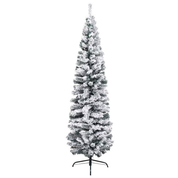 VidaXL Kunstkerstboom Met Verlichting En Kerstballen Smal 240 Cm Groen ...