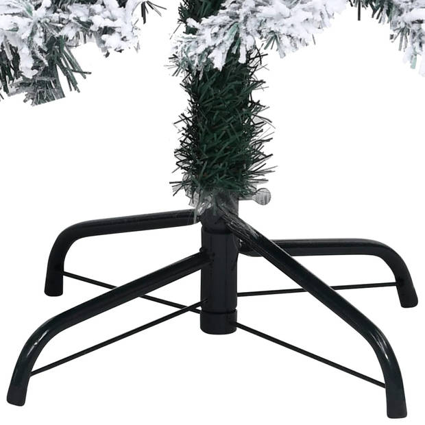 vidaXL Kunstkerstboom met sneeuw PVC 400 cm groen