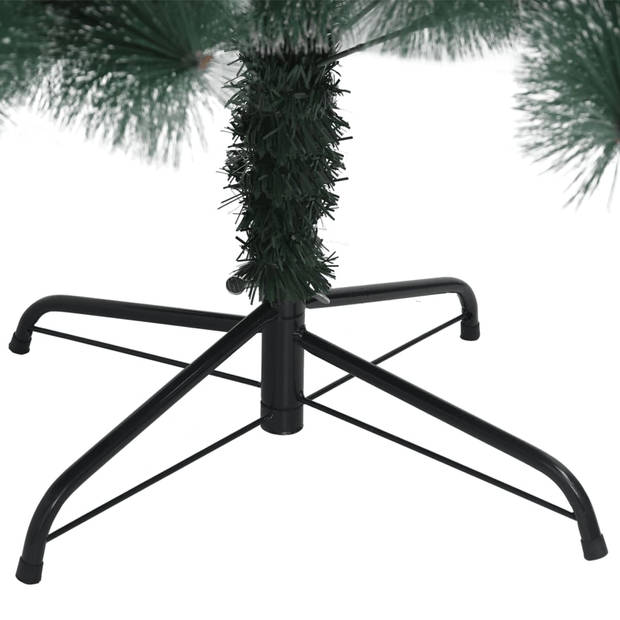 vidaXL Kunstkerstboom met standaard 210 cm PET groen