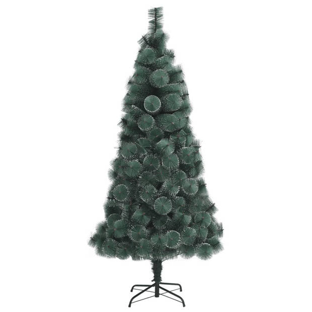 vidaXL Kunstkerstboom met standaard 210 cm PET groen