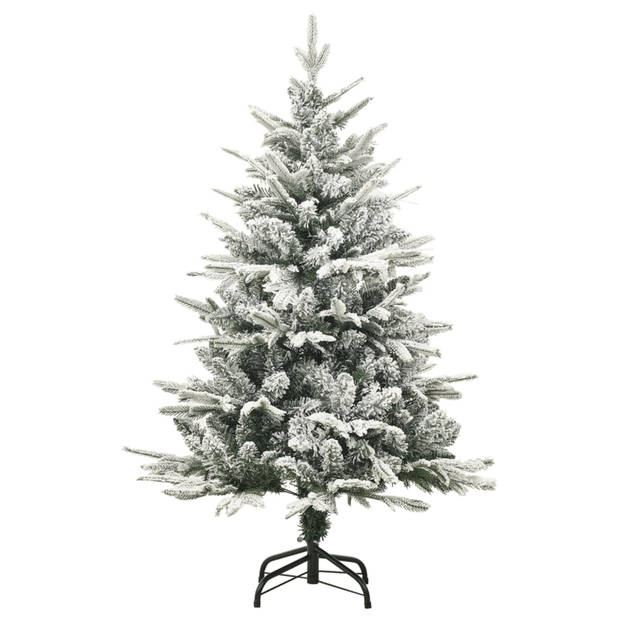 vidaXL Kunstkerstboom met sneeuw 120 cm PVC en PE groen