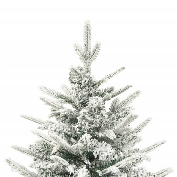 vidaXL Kunstkerstboom met sneeuw 120 cm PVC en PE groen