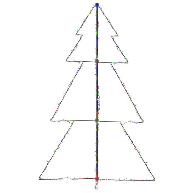 vidaXL Kegelkerstboom 200 LED's binnen en buiten 98x150 cm