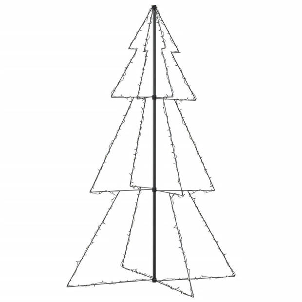 The Living Store Kerstkegelboom - LED Verlichting - 240 LEDs - 8 Lichteffecten - 118 x 180 cm - Warmwit