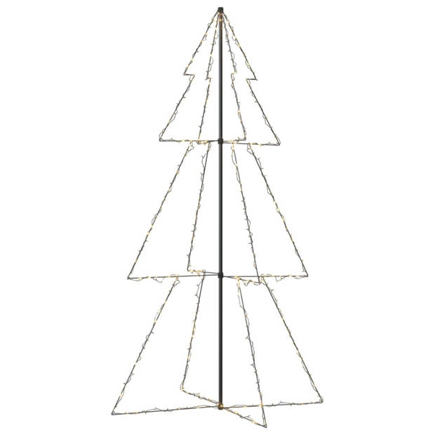 vidaXL Kegelkerstboom 300 LED's binnen en buiten 120x220 cm