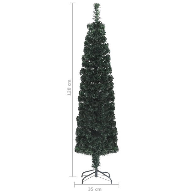 The Living Store Kerstboom Glasvezelverlichting - 120cm - 135 takken - 5 kleuren - energiezuinig